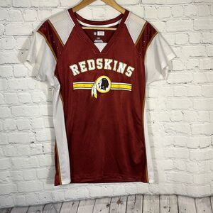 Washington Redskins NFL Team Apparel Burgundy Gold Womens Jersey size L Large